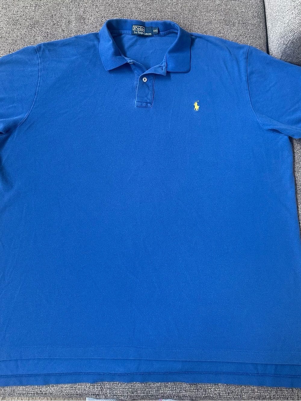 Polo by Ralph Lauren Men's Royal Blue Cotton Polo Shirt